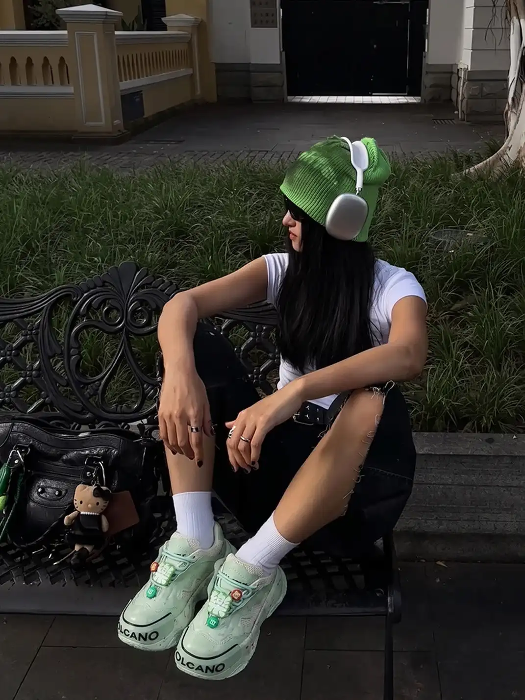 XMZY | Chunky Dad Sneakers-Green
