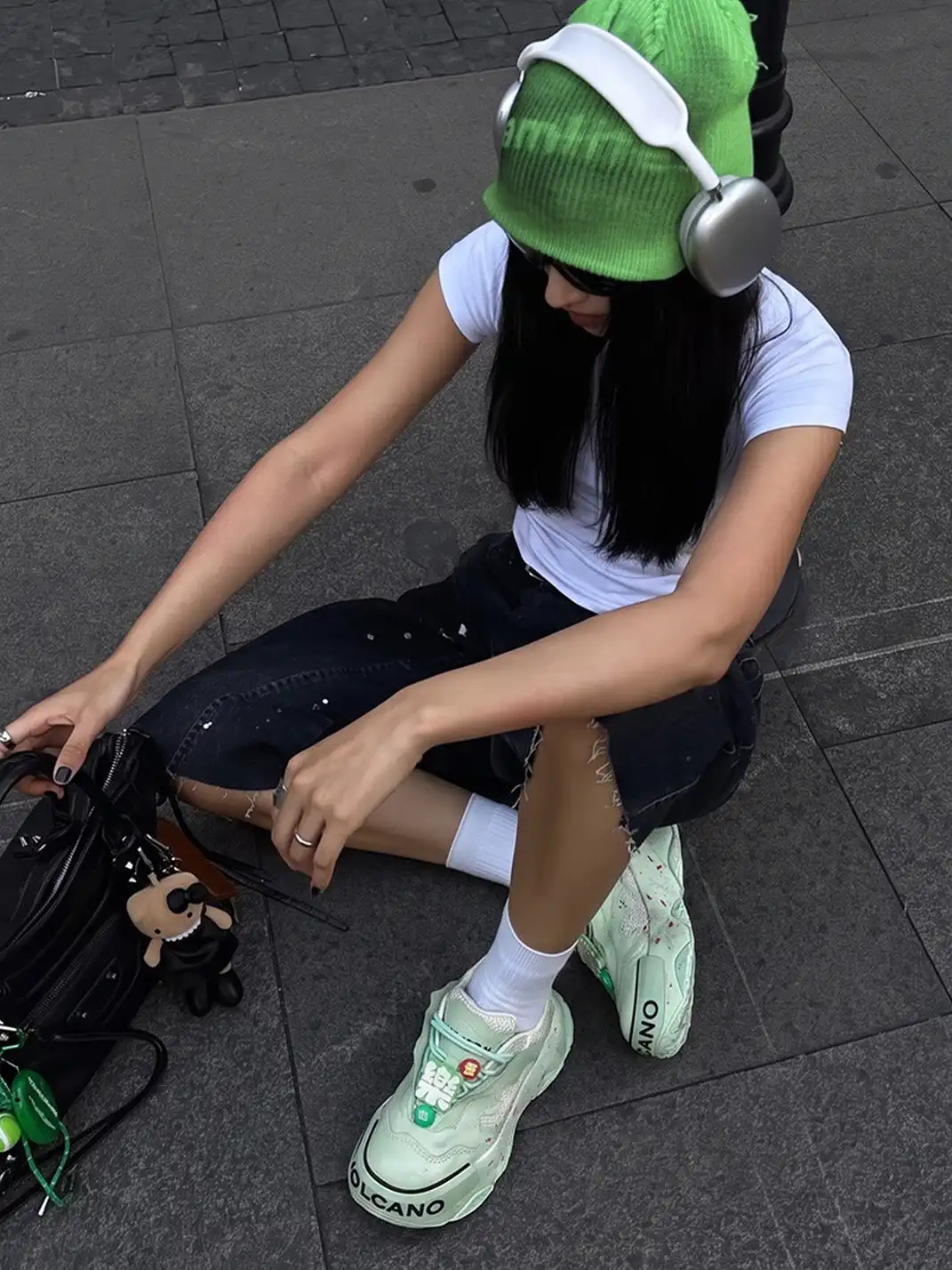 XMZY | Chunky Dad Sneakers-Green