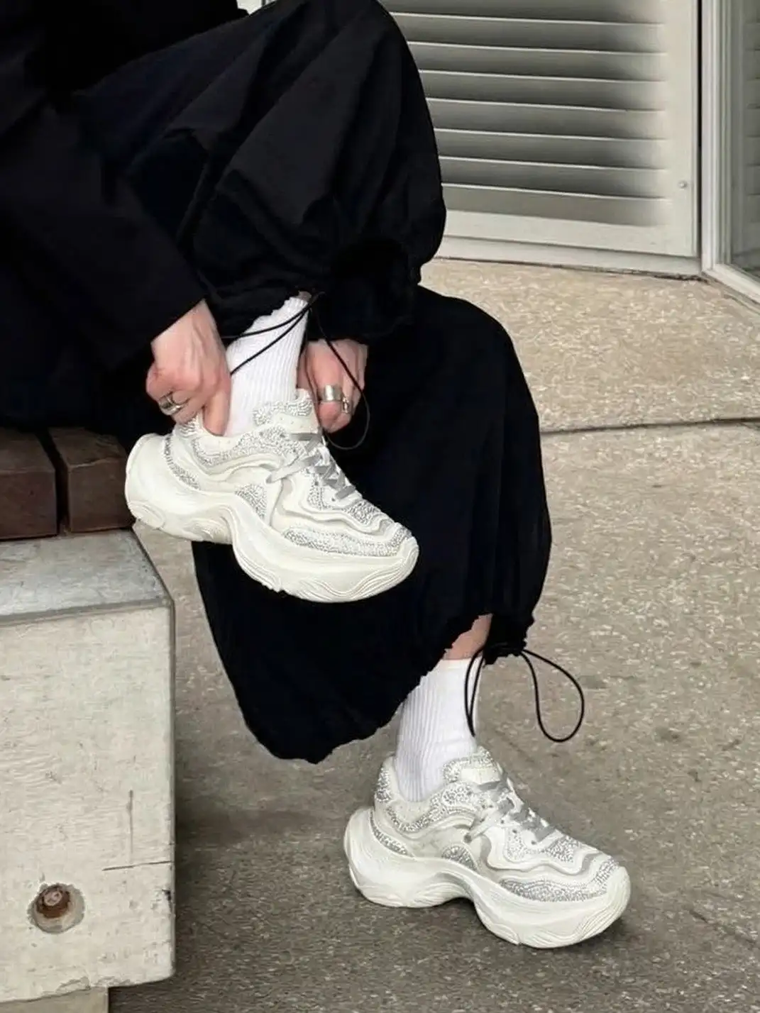 XMZY | Starlight Goddess Platforms-White