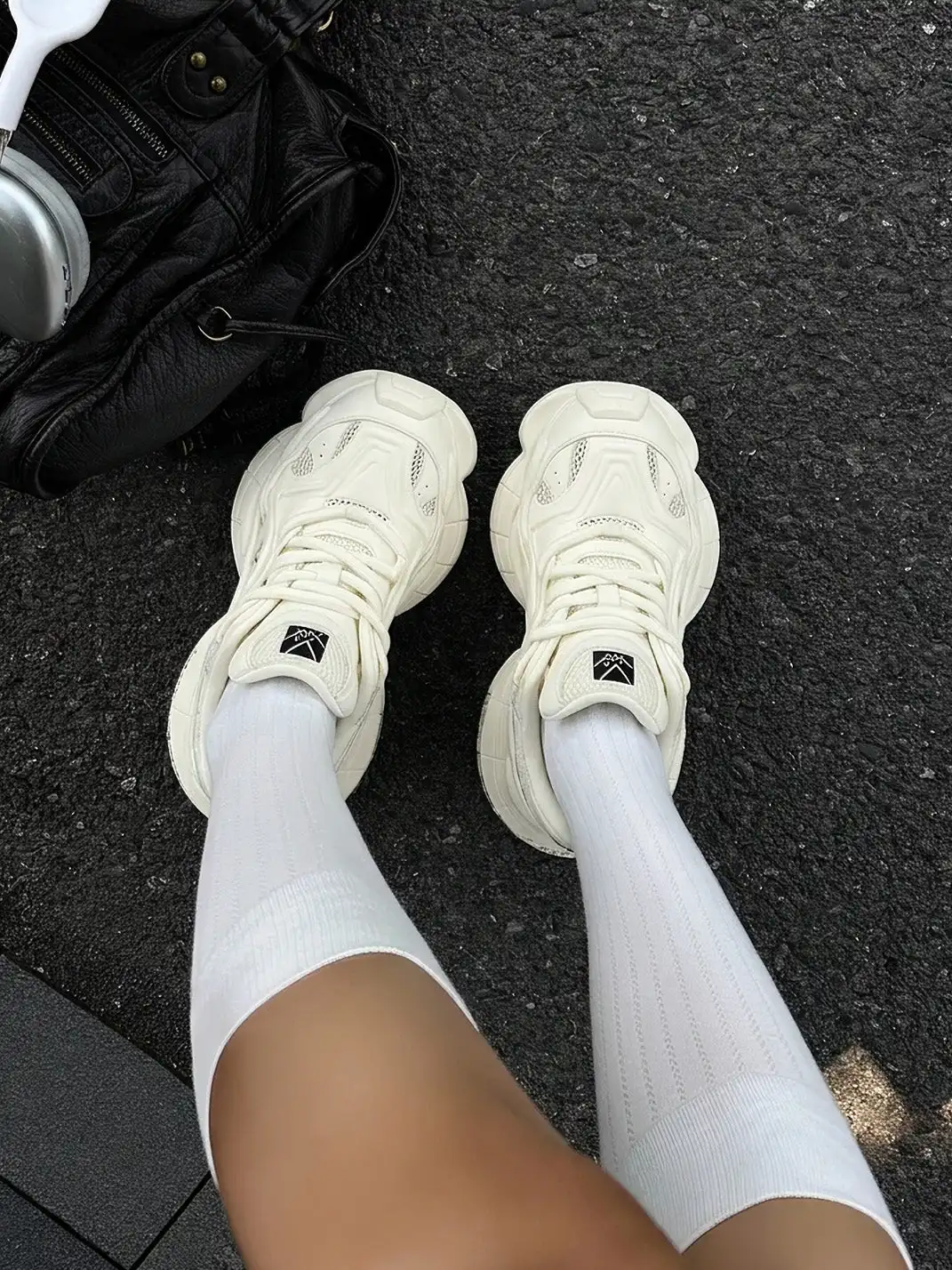 XMZY | X-Dimension Chunky Shoes-White