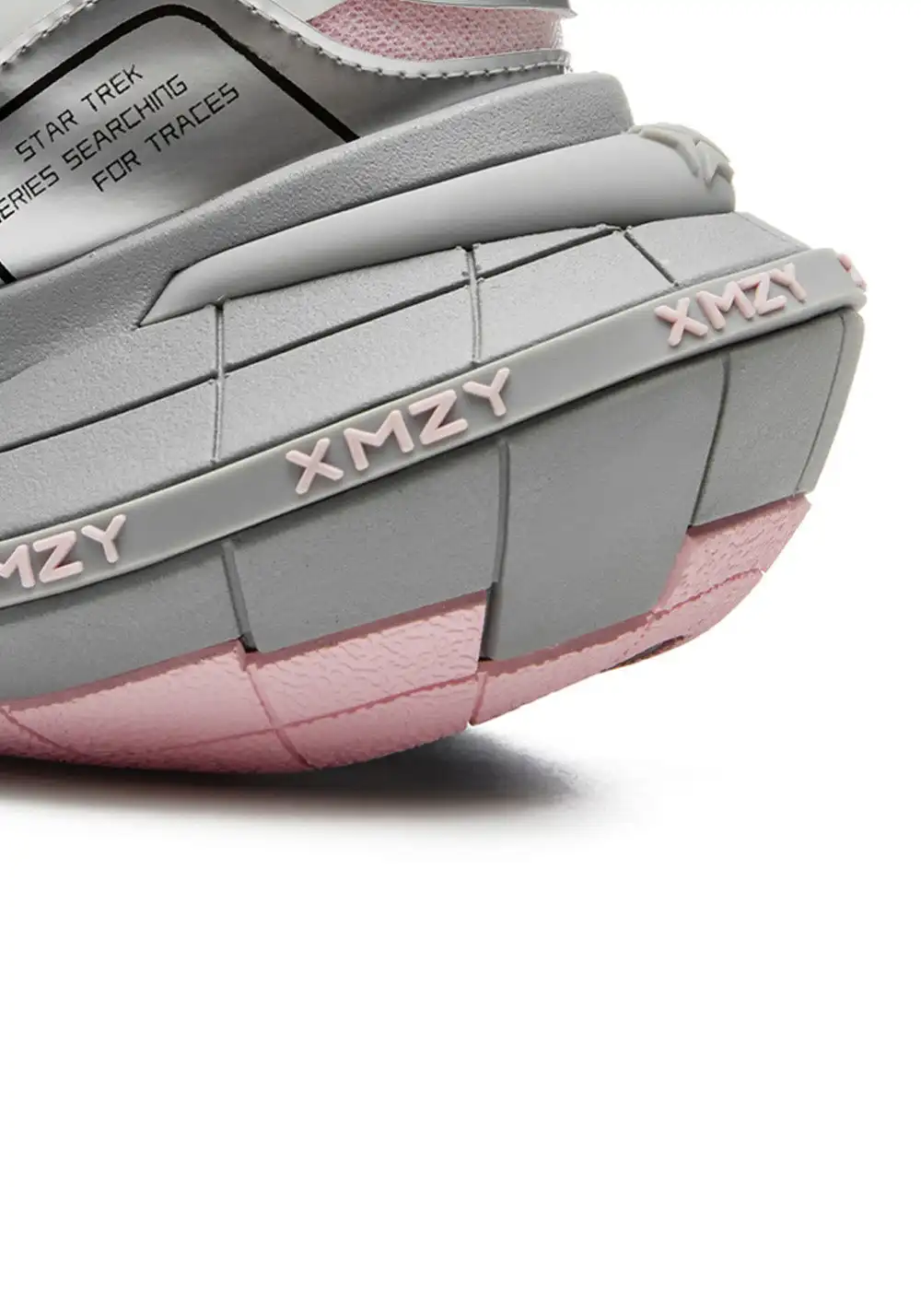 XMZY | Brocade Platform Sneakers-Silver