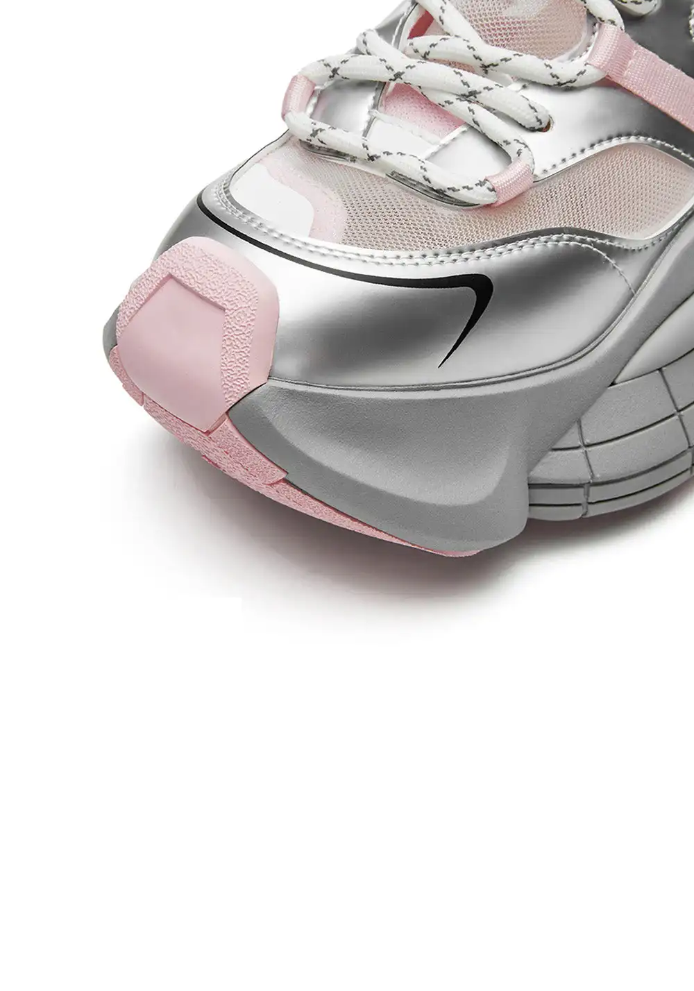 XMZY | Brocade Platform Sneakers-Silver