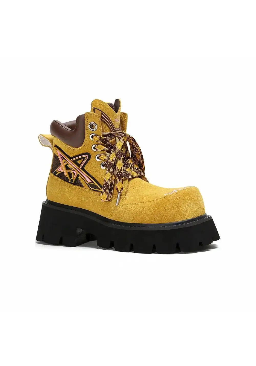 ADC丨Stardust Cat-Ear Black Boots-Yellow