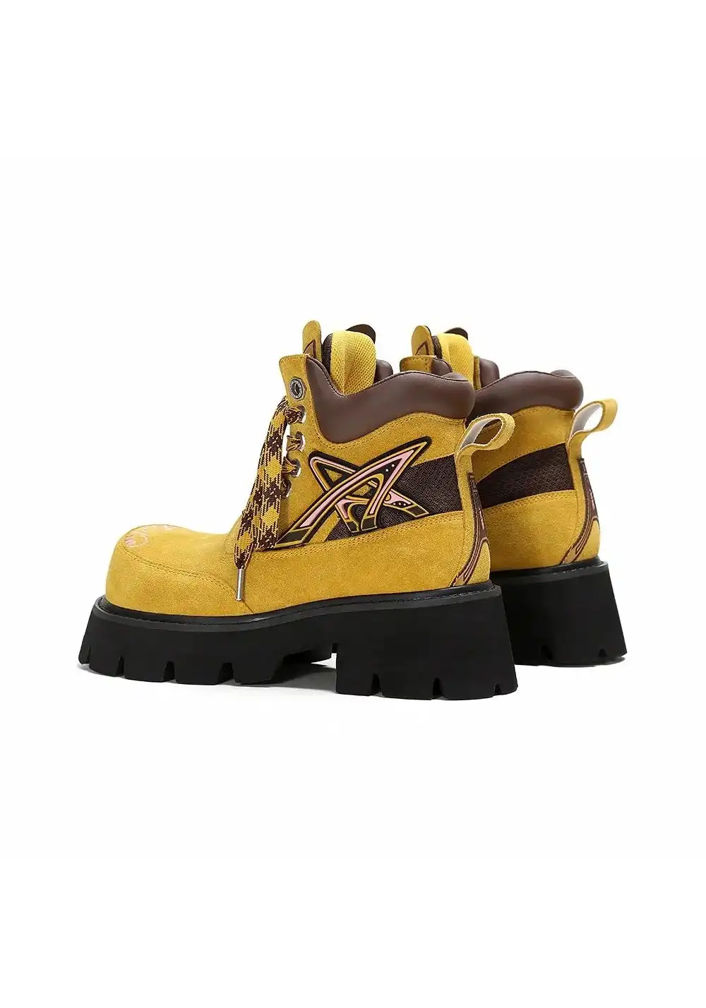 ADC丨Stardust Cat-Ear Black Boots-Yellow