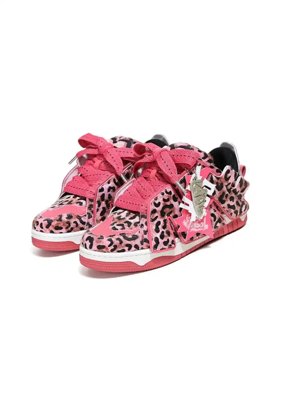 ADC丨Leopard Print Low-Top Skate Shoes - 4