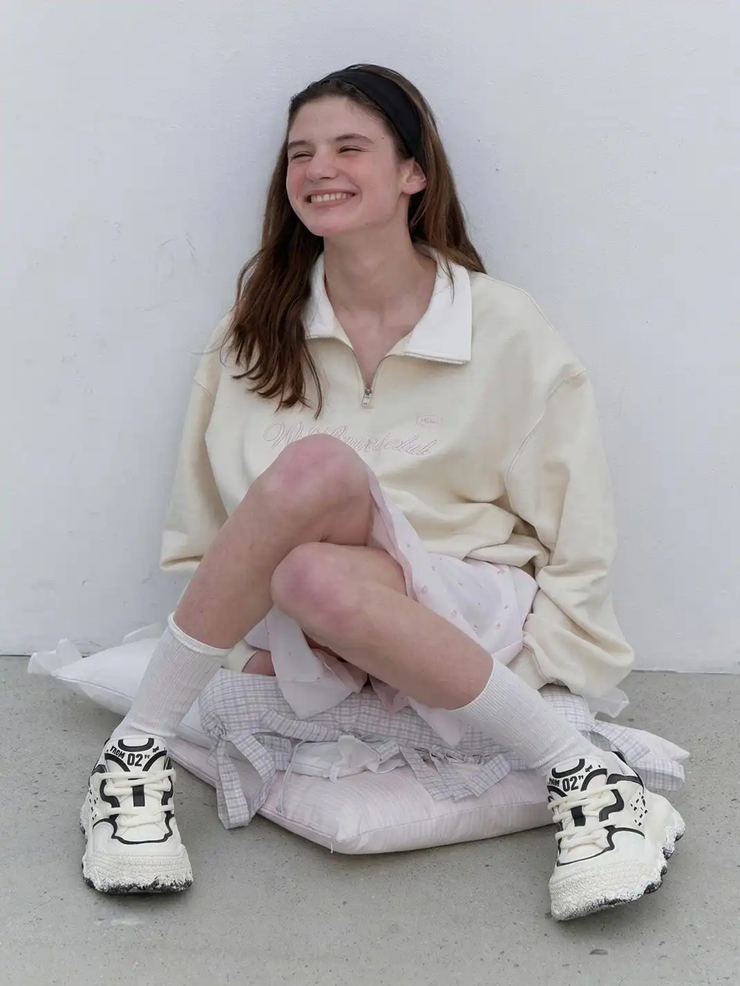 XMZY丨Stellar Nova - Chunky Sole Colorblock Sneakers-White