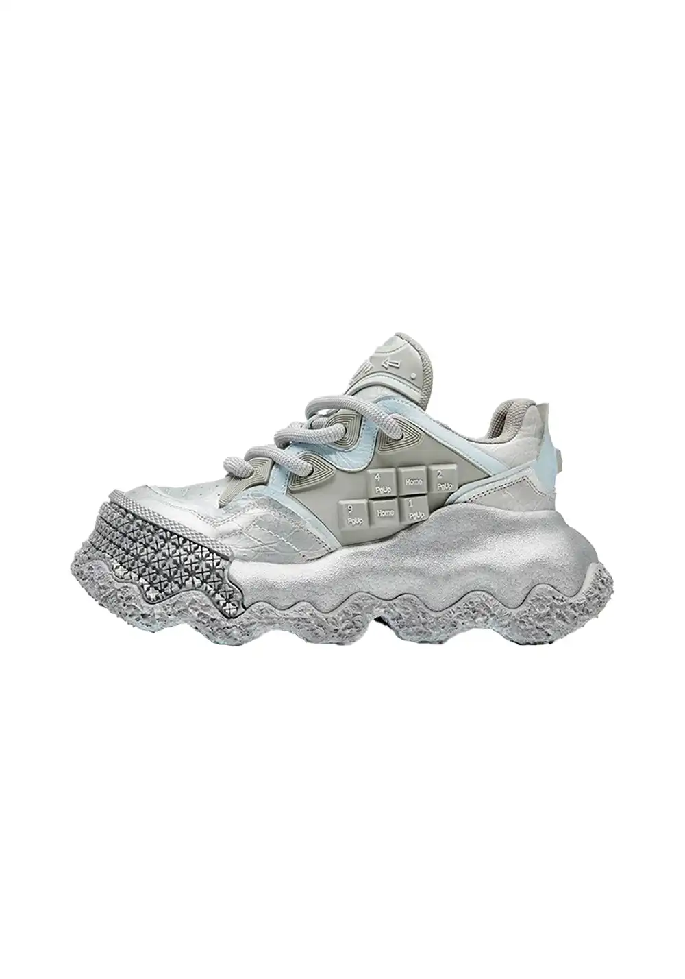 XMZY丨Stellar Nova - Chunky Sole Colorblock Sneakers-Silver