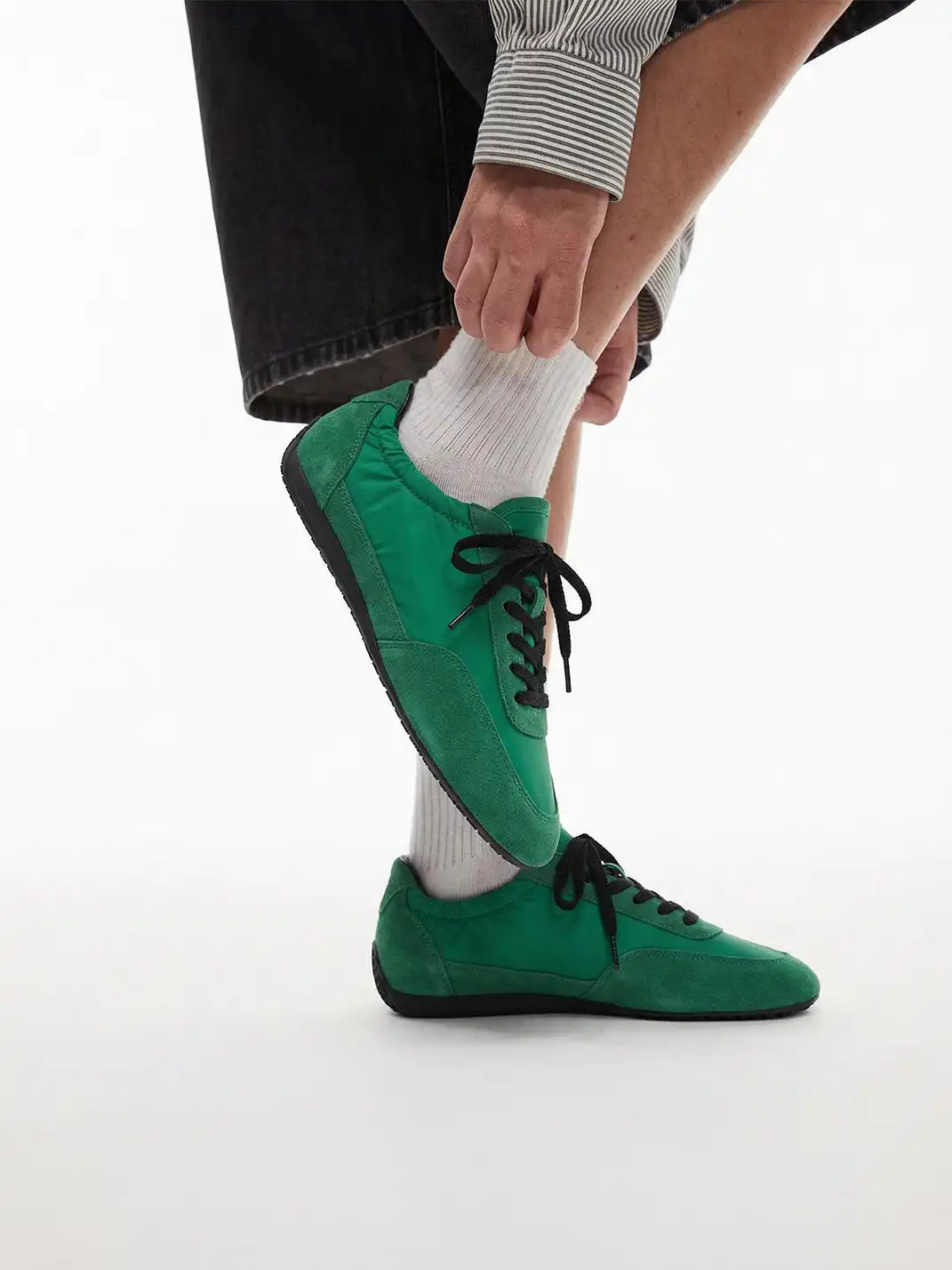 BellaLily丨Summer Vintage Flat Sole Casual Shoes-Green