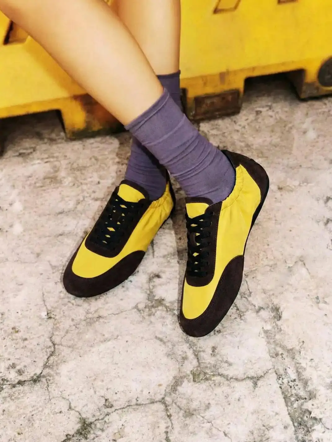 BellaLily丨Summer Vintage Flat Sole Casual Shoes-Yellow