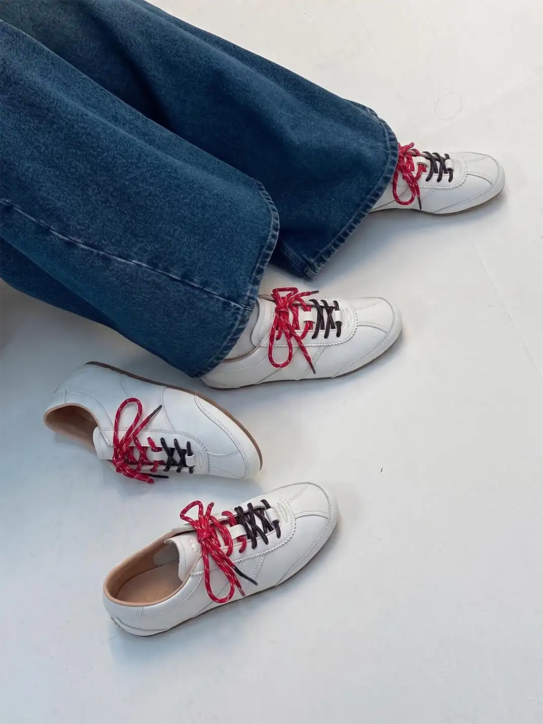 BellaLily丨Versatile Office-Ready Training Shoes-Red&White