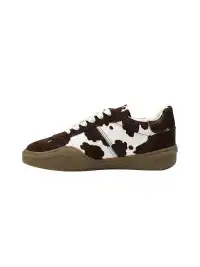 BellaLily丨Cowhide & Horsehair Training Sneakers-Coffee