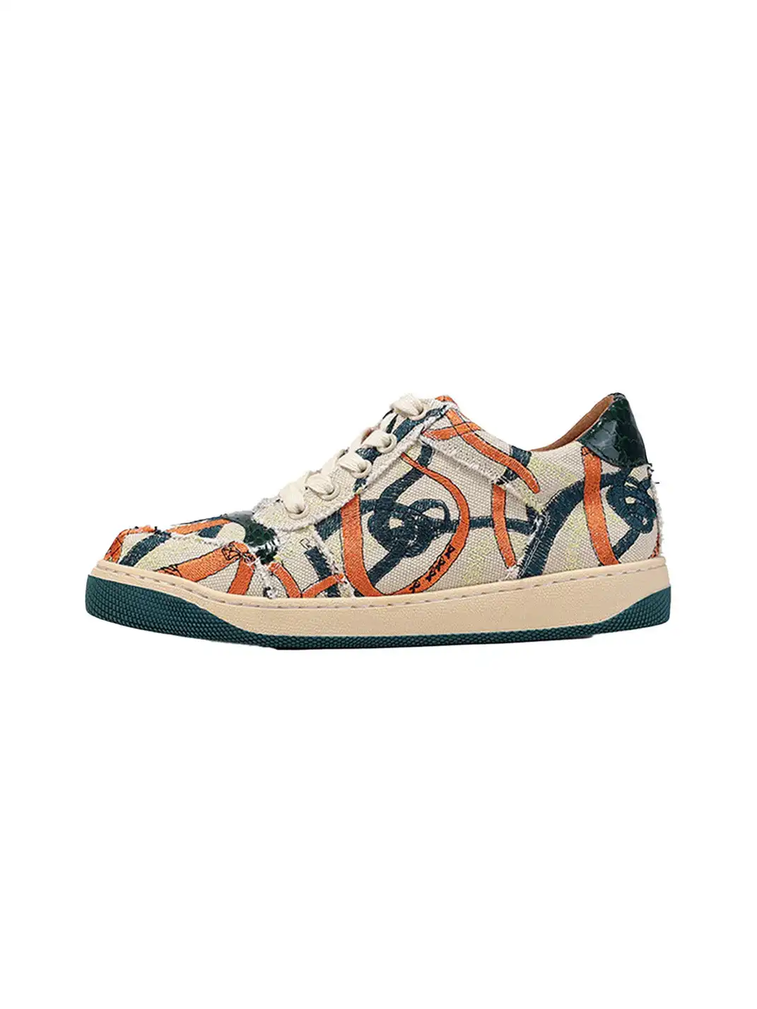 BellaLily丨Breathable Colorful Canvas Sneakers-Green