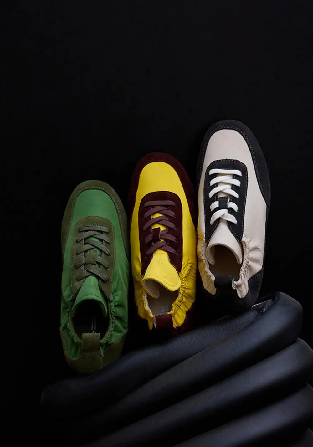 Le' Murmure | English Ivy Green Lambskin Vintage Sneakers