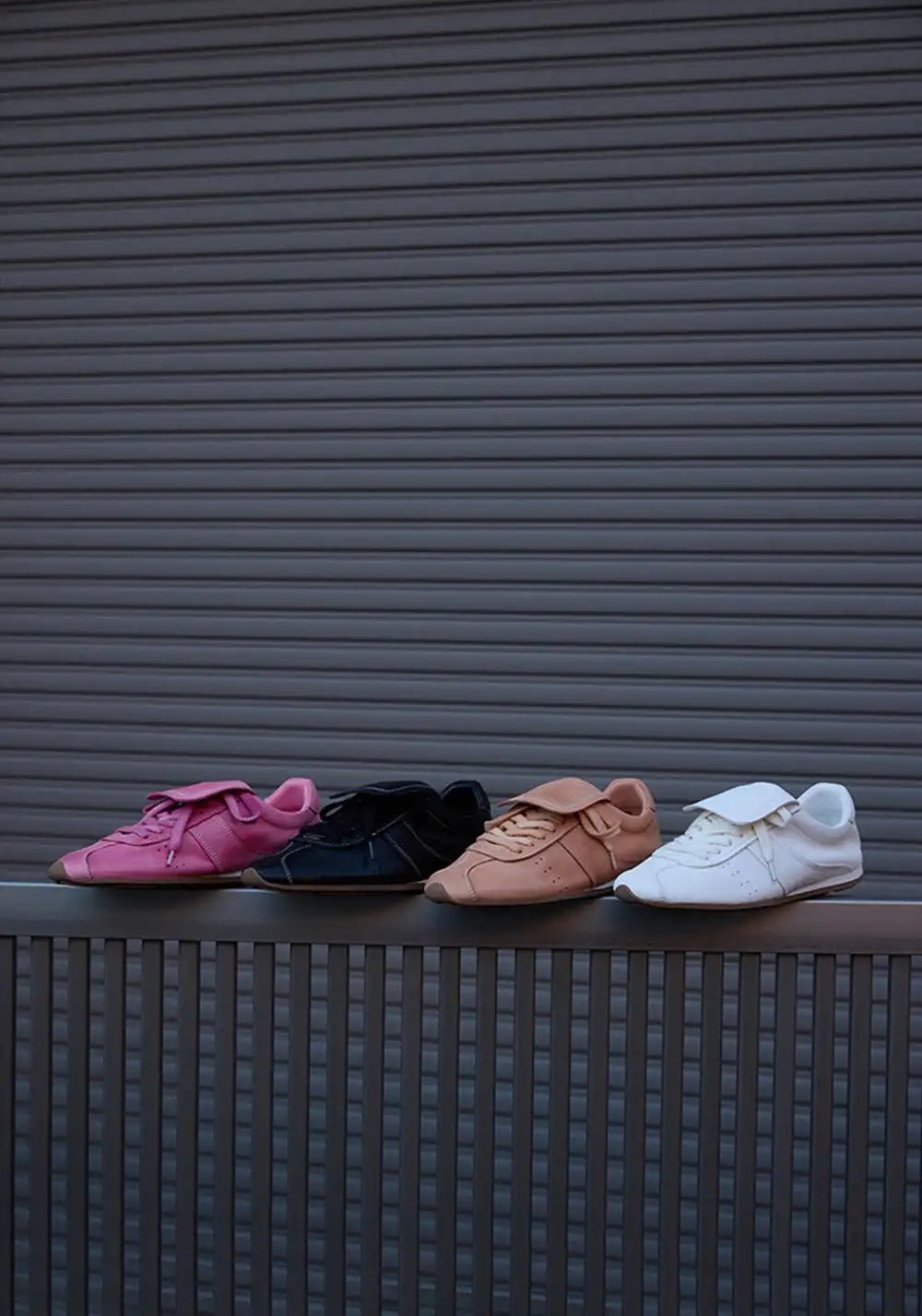 Le' Murmure | 90s Washed Vintage Leather Tennis Shoes