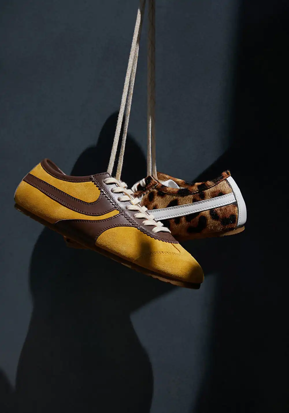 Le' Murmure | "Sunset Symphony" Horsehair Retro Training Shoes