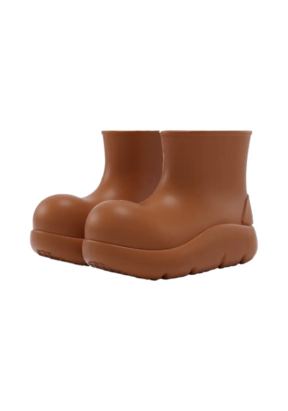 BEYS | Short Clown Boots - Chunky Rain Boots-Brown