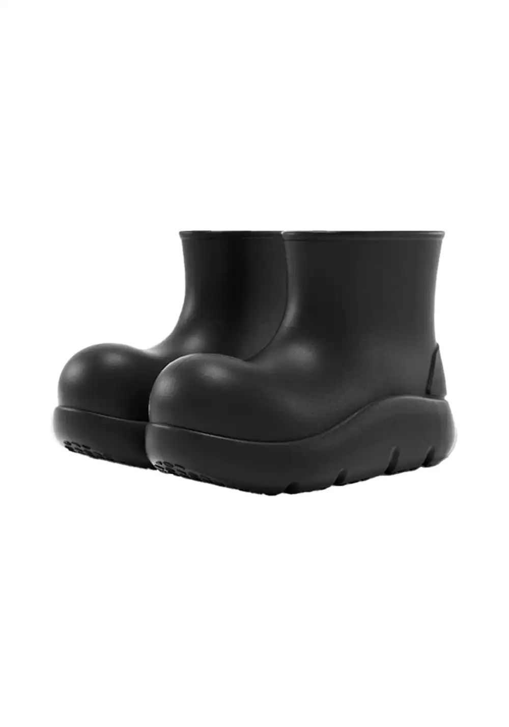 BEYS | Short Clown Boots - Chunky Rain Boots-Black