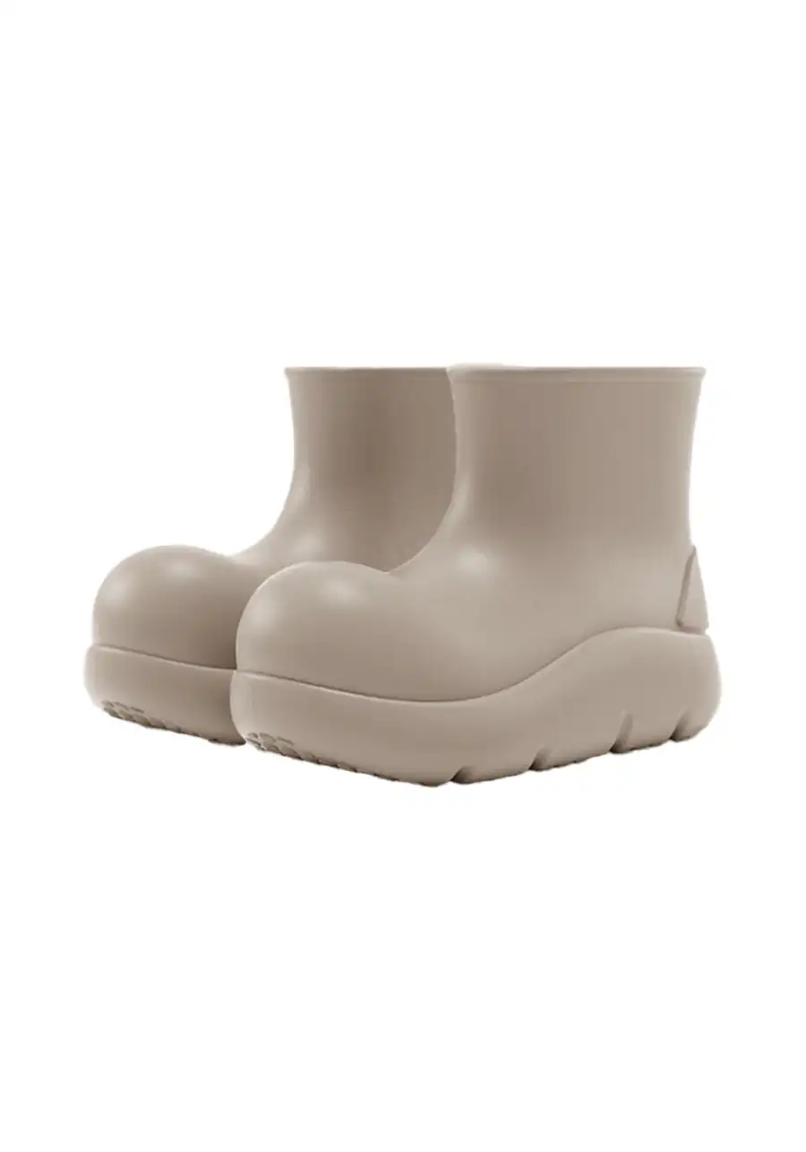 BEYS | Short Clown Boots - Chunky Rain Boots-Gray - 2