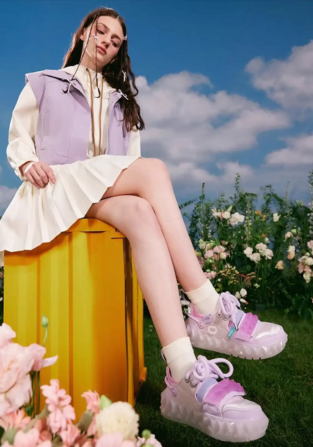 OETZI丨Ötzi Ugly-Cute Platform Sneakers-Purple