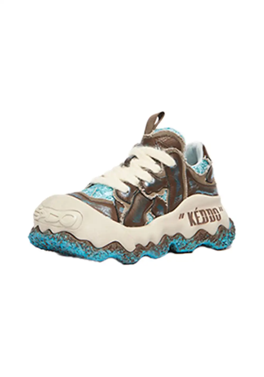 KEDDO | Wet Paint Vintage Dad Sneakers - Chunky Platform