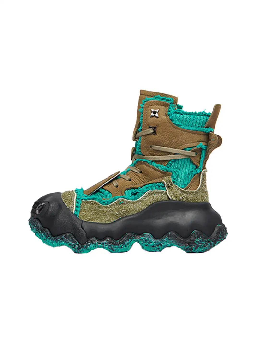 KEDDO | Deconstructed Paint-Splash Combat BootsÂ