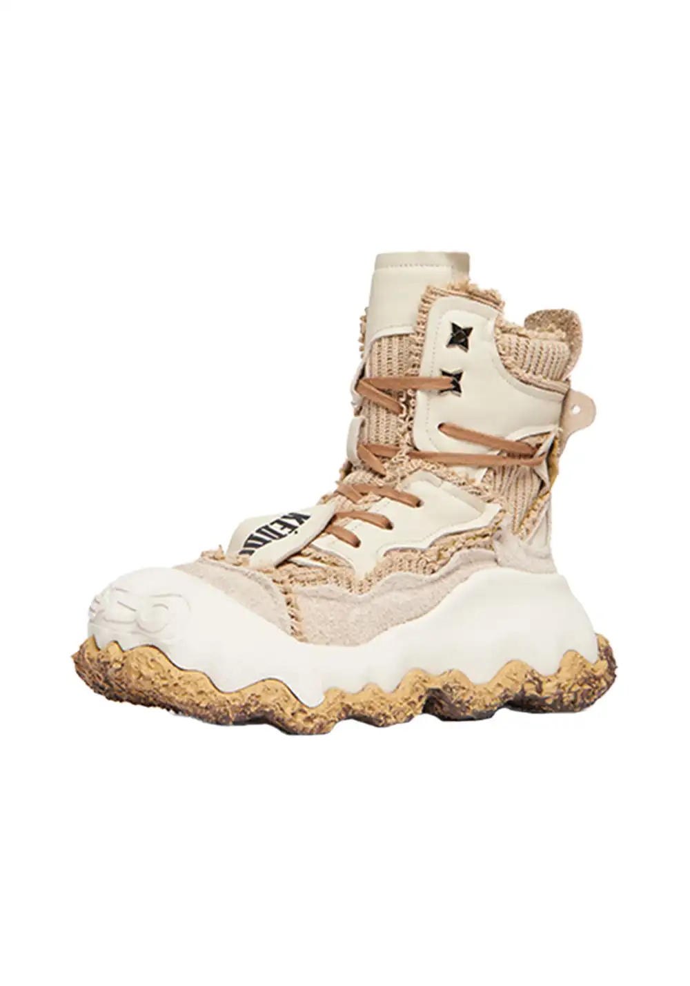 KEDDO | Deconstructed Paint-Splash Combat BootsÂ