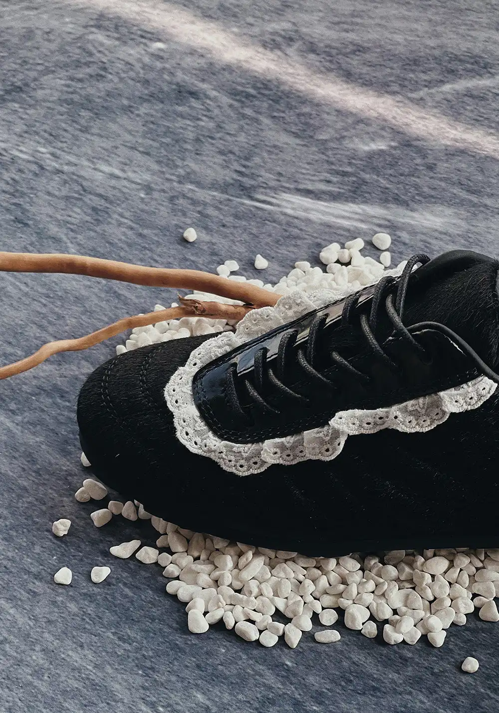LeStream | Lace-Up Ballet Flats - Dark Horse Edition