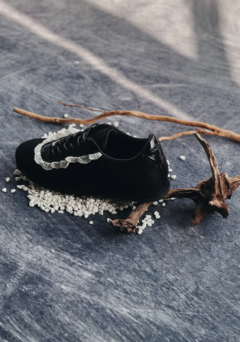 LeStream | Lace-Up Ballet Flats - Dark Horse Edition