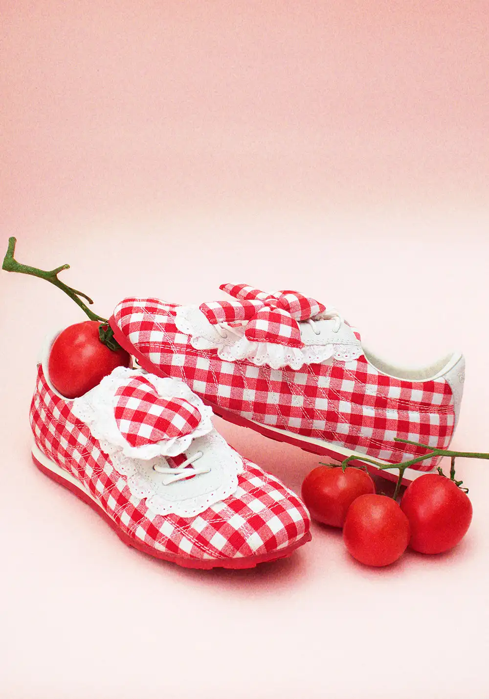 LeStream | Lucky Red Lace-Up Ballet FlatsĀ