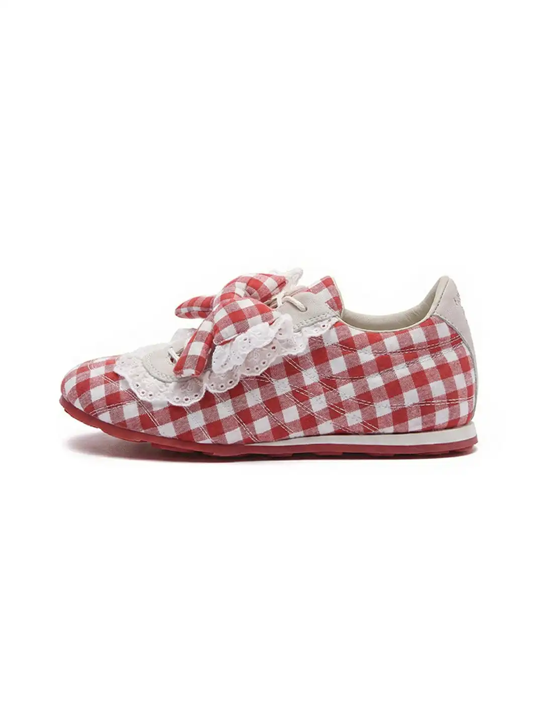 LeStream | Lucky Red Lace-Up Ballet FlatsĀ