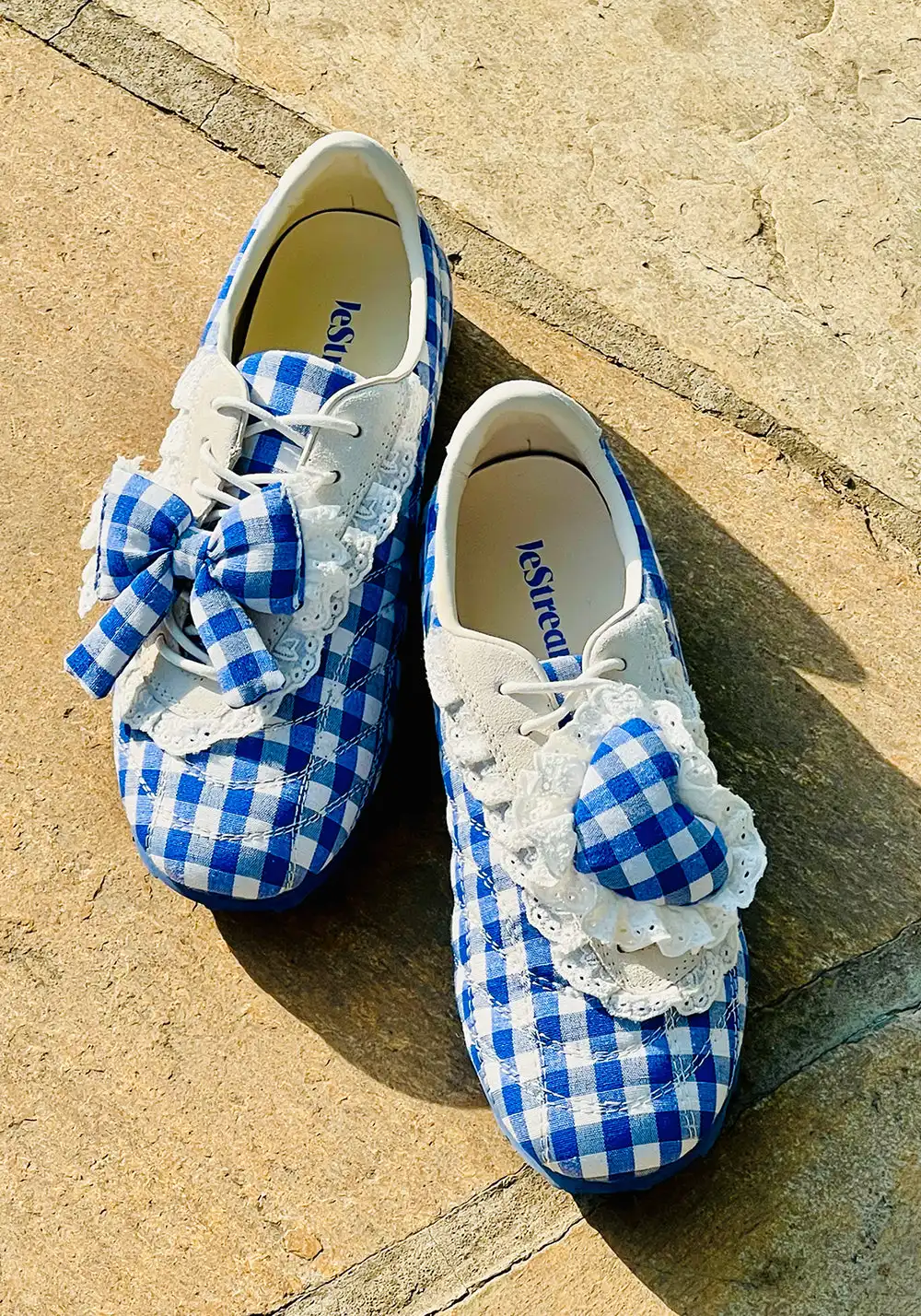 LeStream | Lucky Blue Lace-Up Ballet Flats 