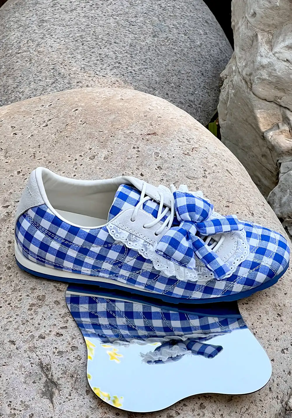 LeStream | Lucky Blue Lace-Up Ballet Flats 