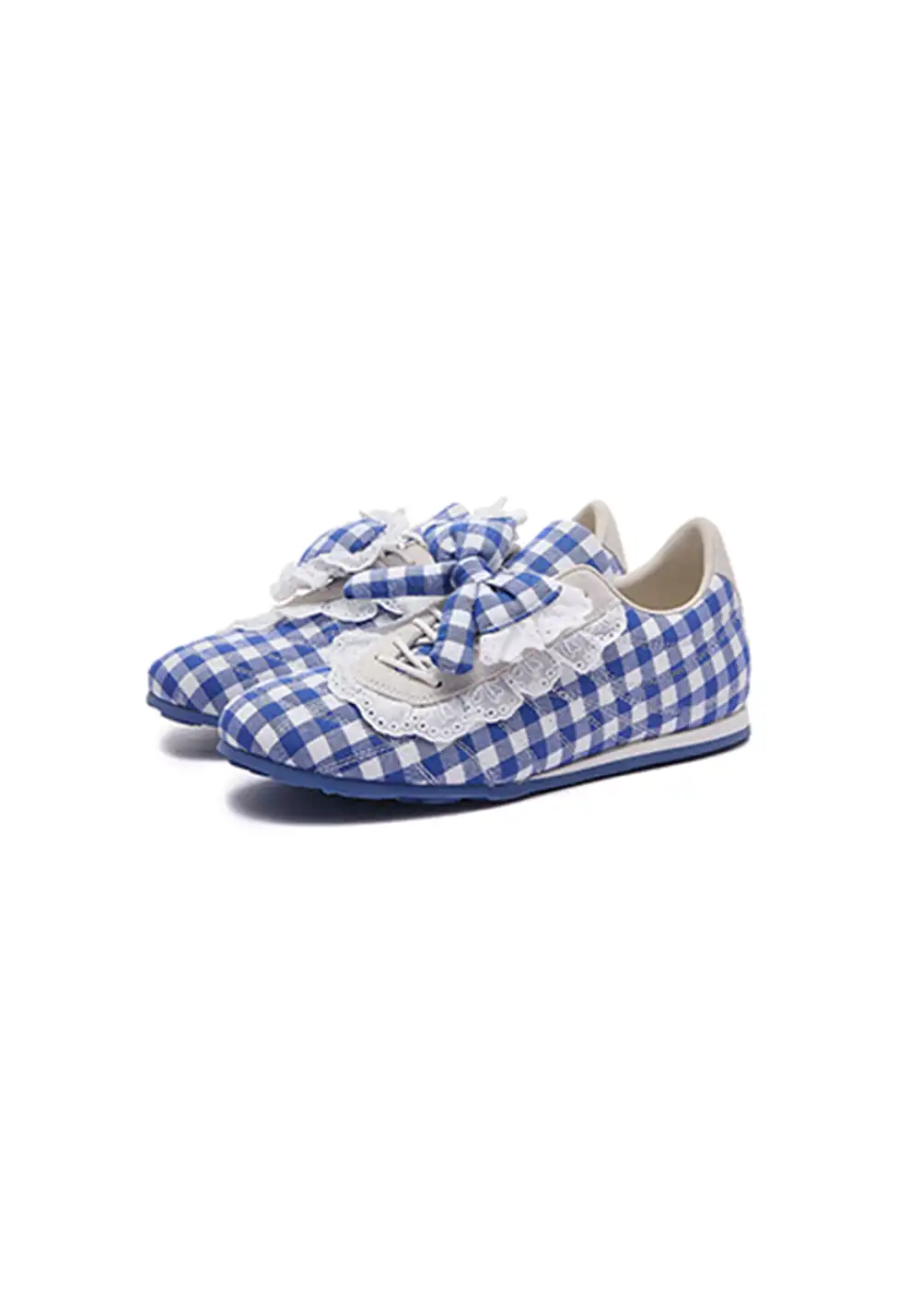 LeStream | Lucky Blue Lace-Up Ballet Flats 