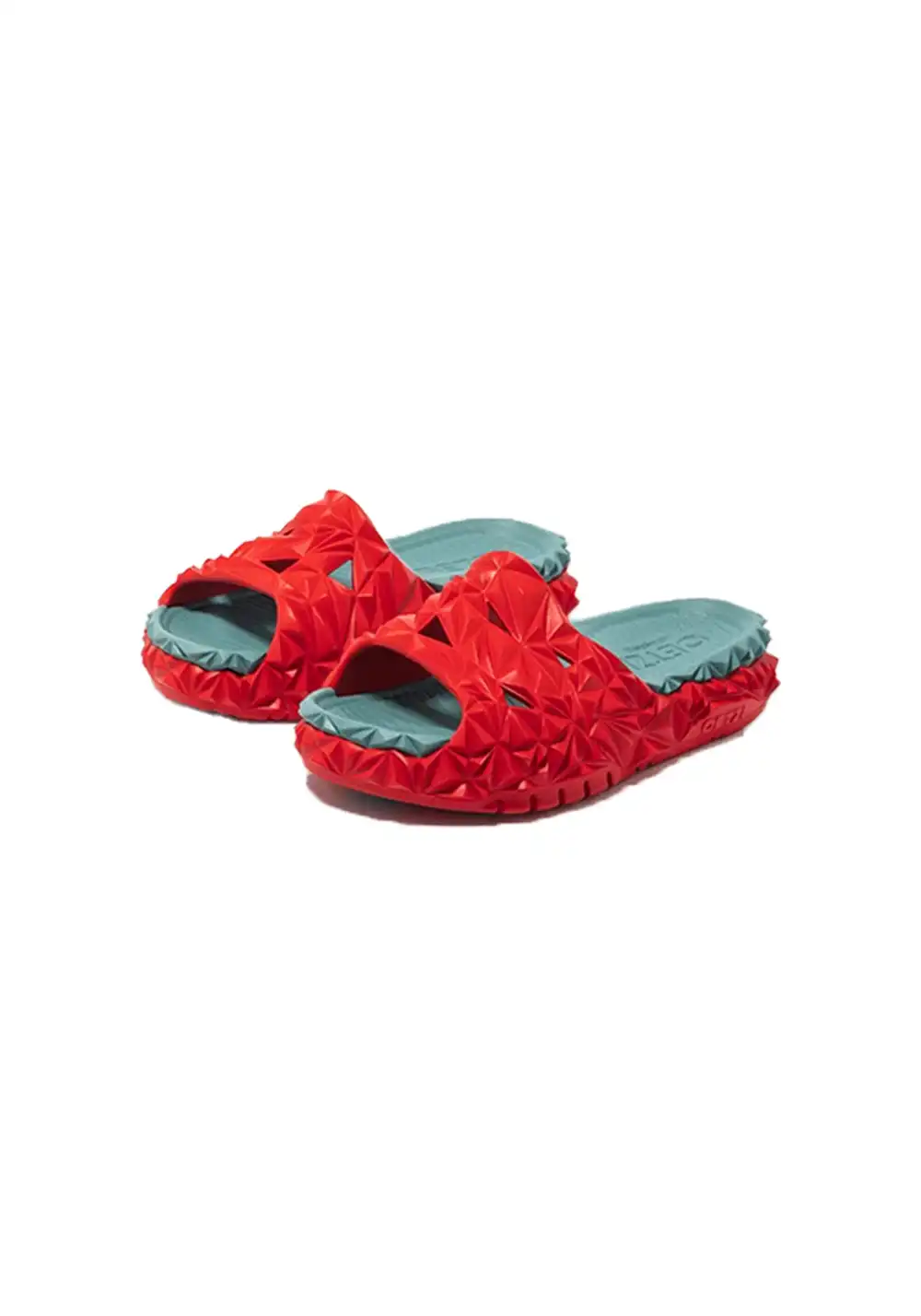 OETZI | Durian Slide Sandals Beach Slip-On Shoes-Red