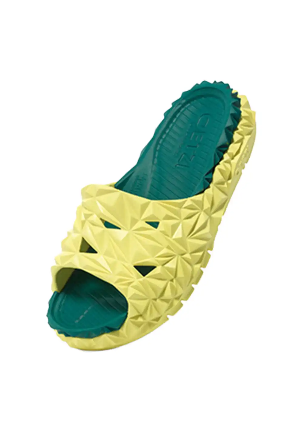 OETZI | Durian Slide Sandals Beach Slip-On Shoes-Yellow