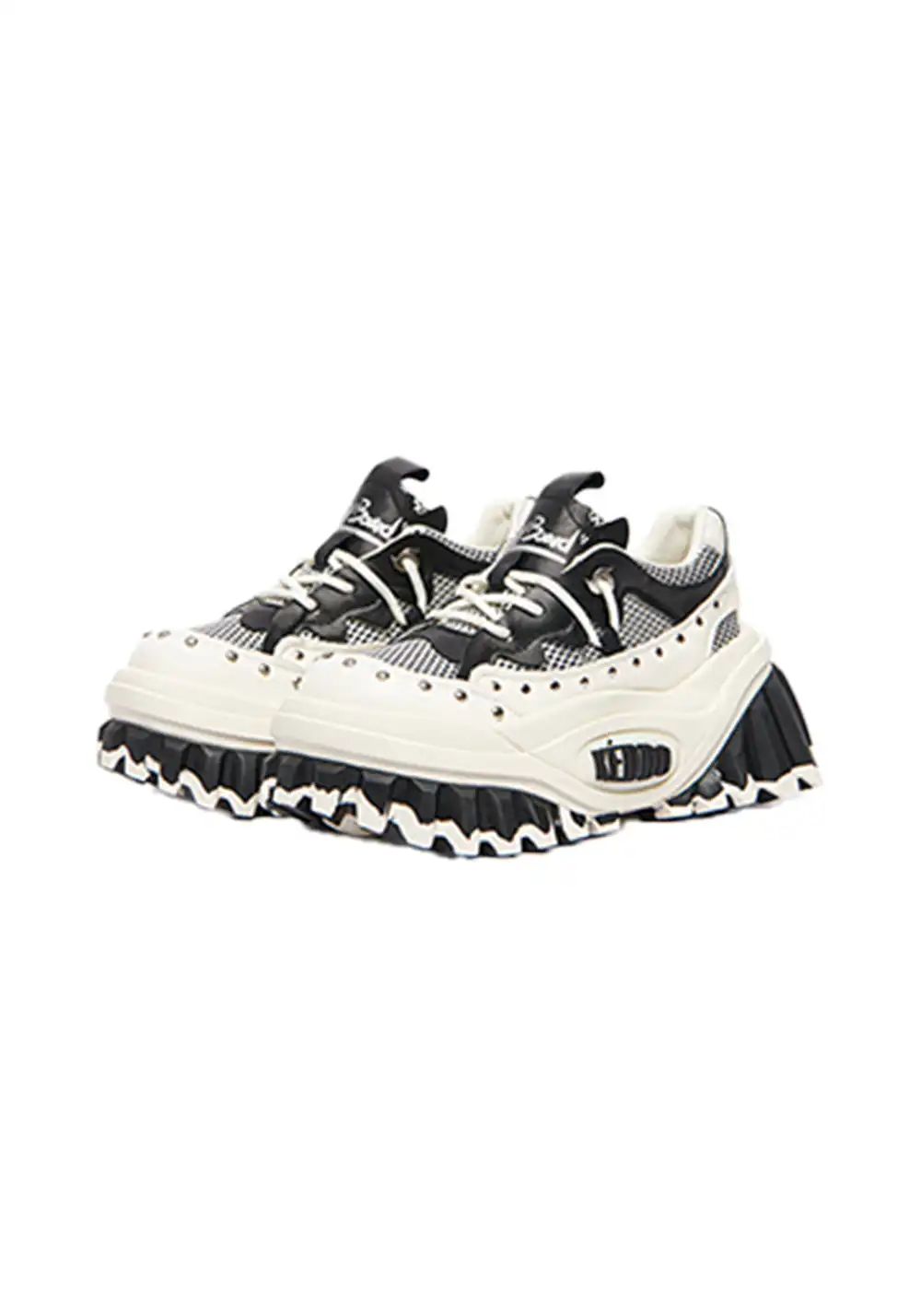 KEDDO | Studded Platform Loafers - Chunky Sole