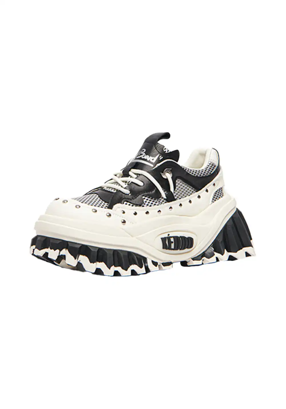 KEDDO | Studded Platform Loafers - Chunky Sole