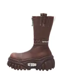 KEDDO | Retro Motorcycle Boots - Chunky Heel