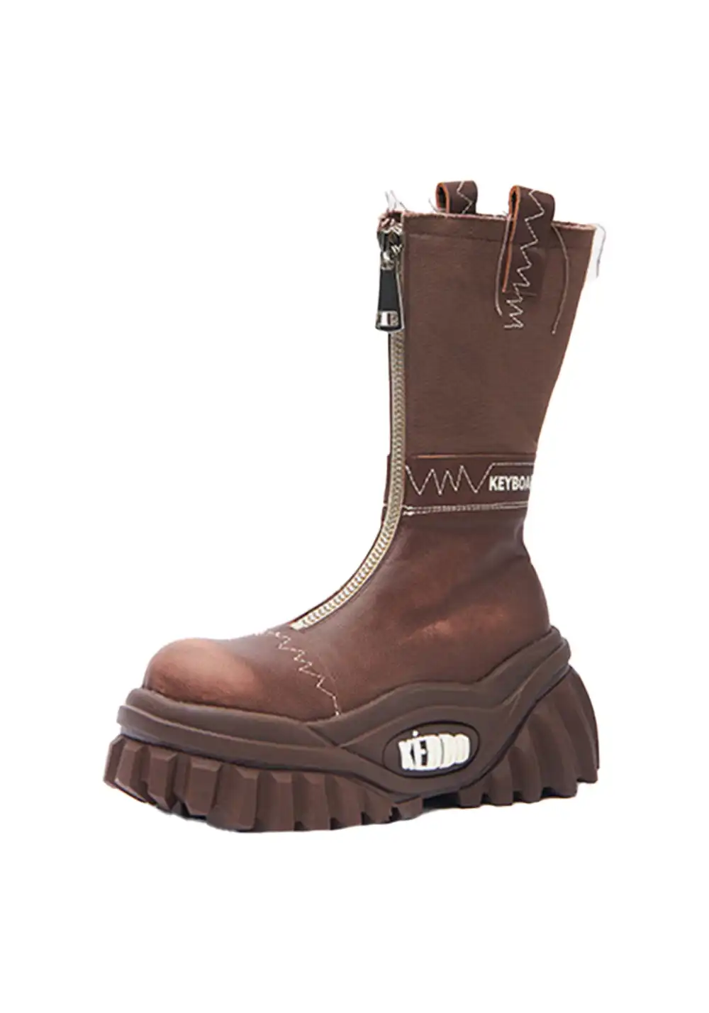 KEDDO | Retro Motorcycle Boots - Chunky Heel