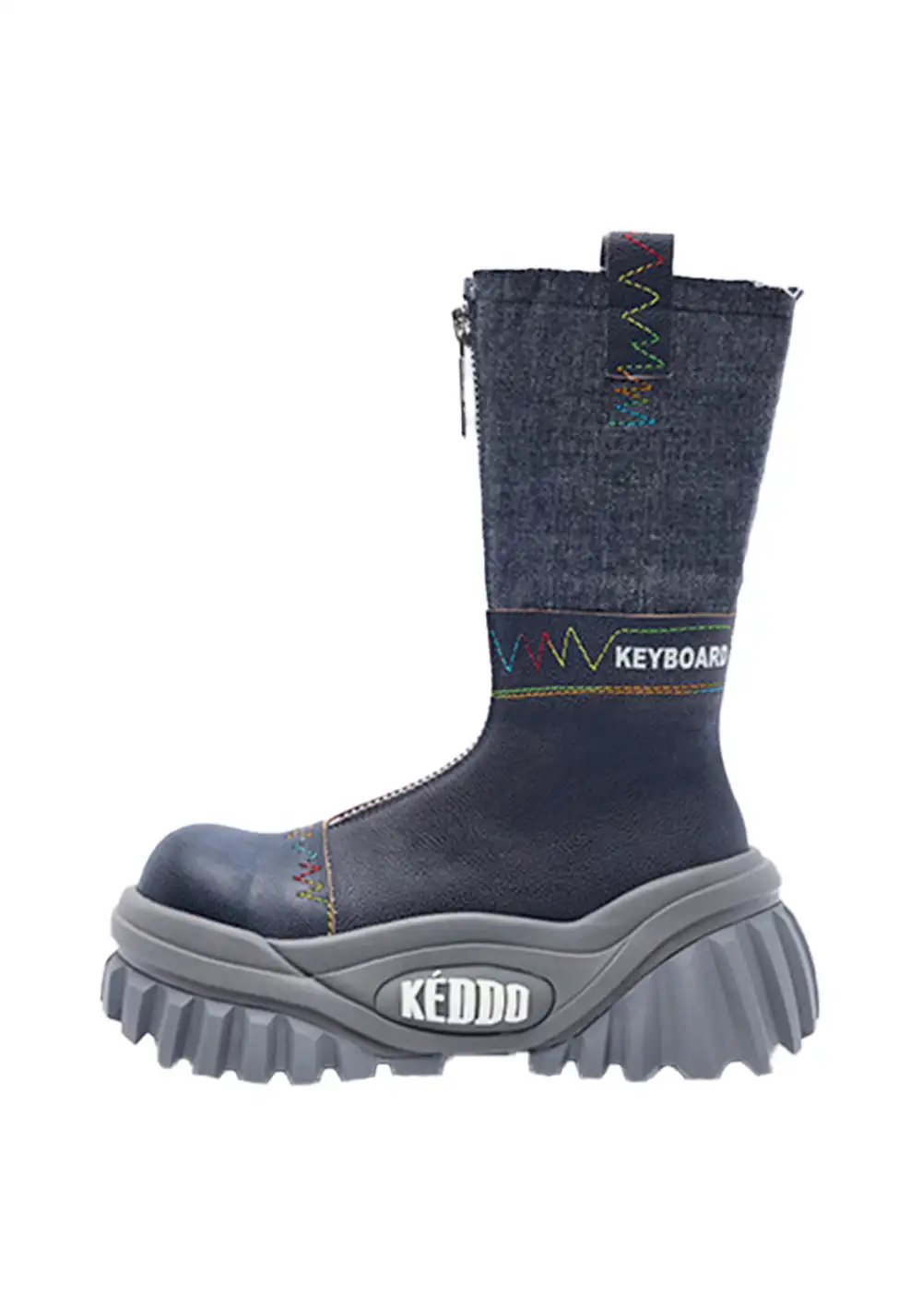 KEDDO | Retro Motorcycle Boots - Chunky Heel