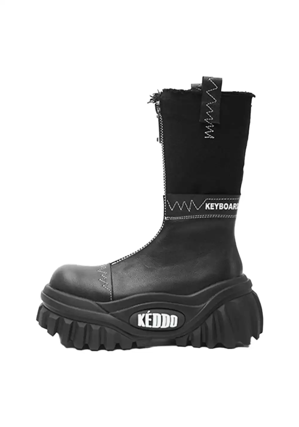 KEDDO | Retro Motorcycle Boots - Chunky Heel
