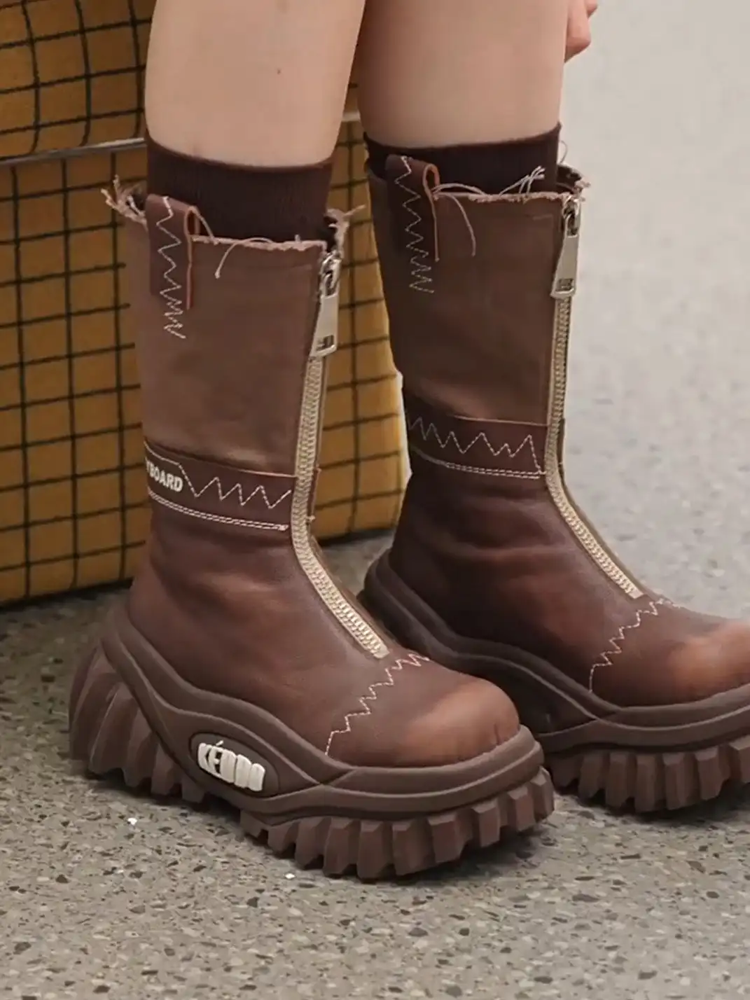 KEDDO | Retro Motorcycle Boots - Chunky Heel
