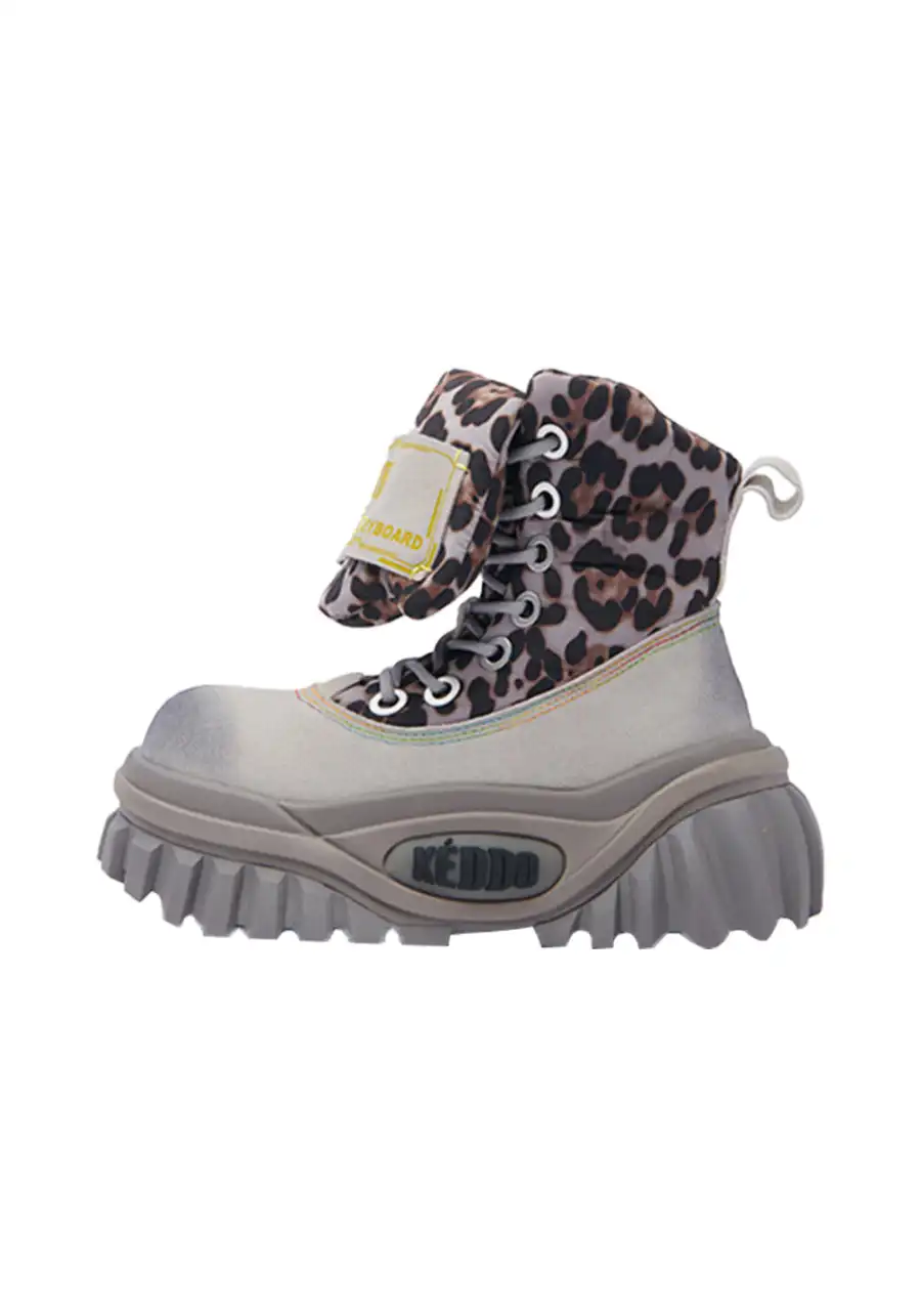 KEDDO | Leopard Print Ankle Boots - Fashion - 2