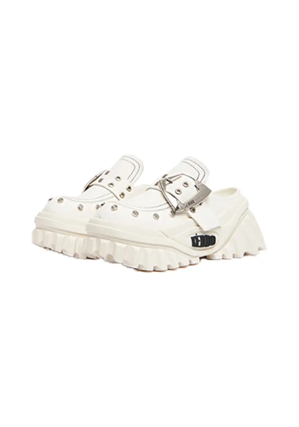 KEDDO│Studded Keyboard-Inspired Chunky Platform Shoes