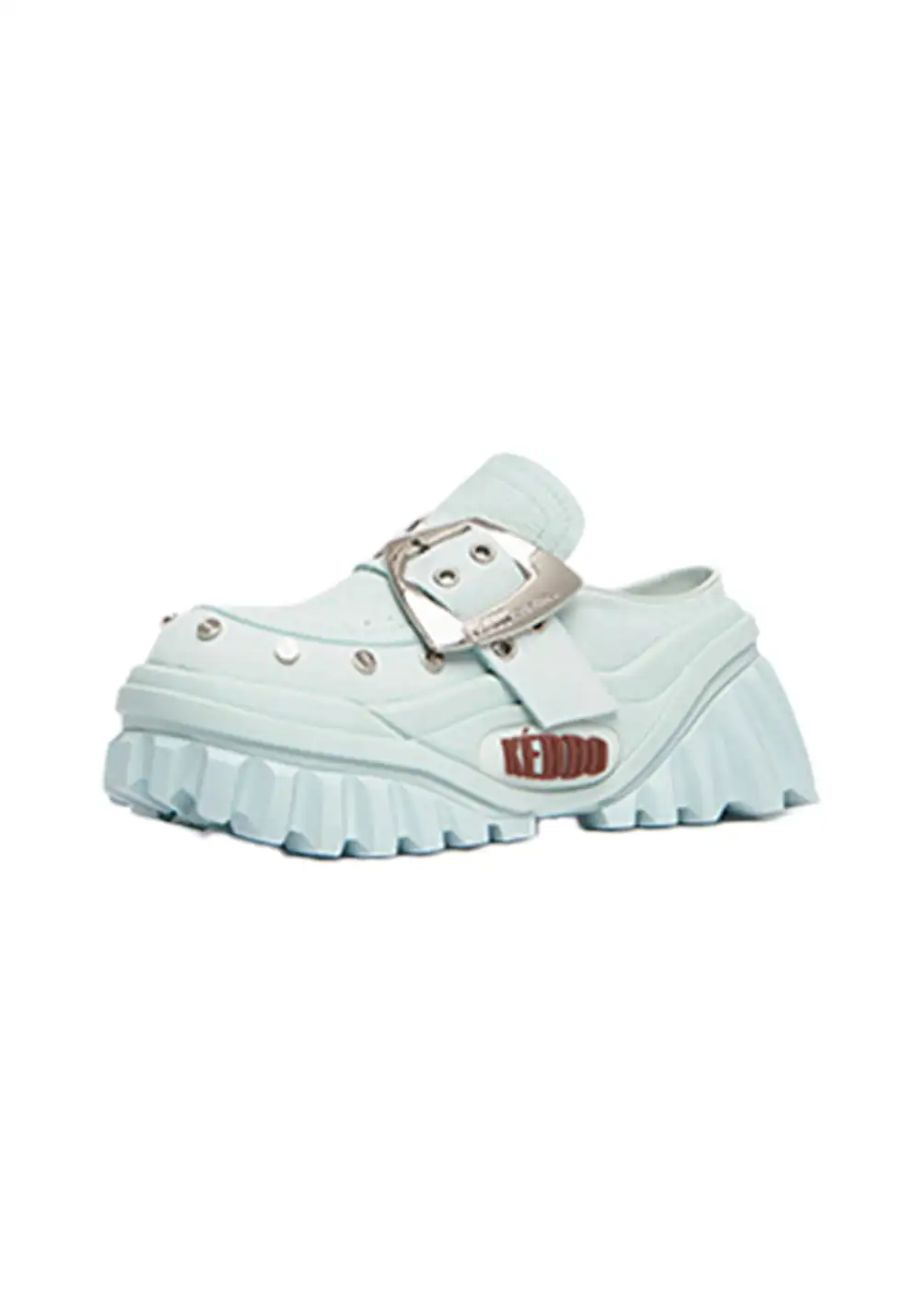 KEDDO│Studded Keyboard-Inspired Chunky Platform Shoes