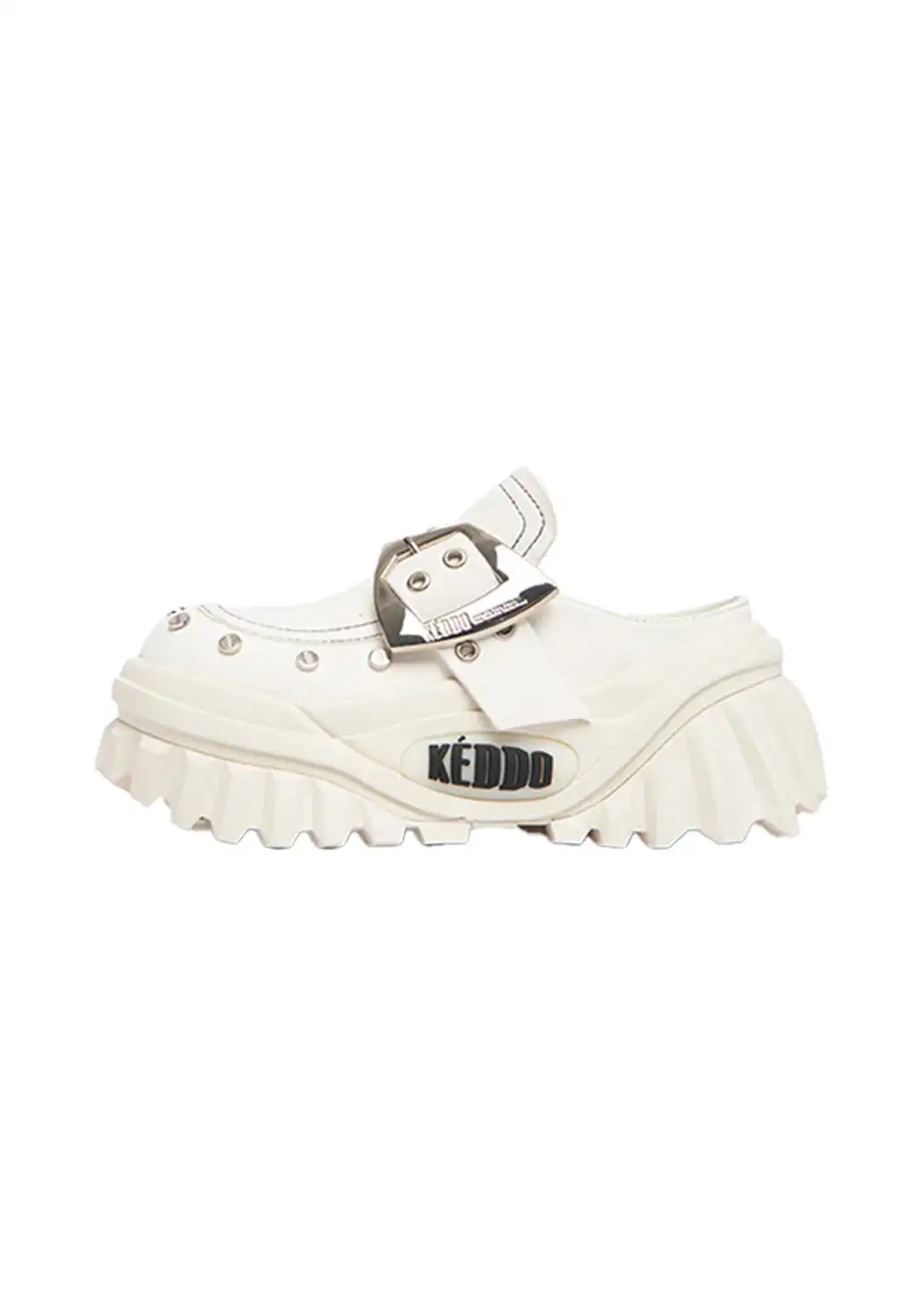 KEDDO│Studded Keyboard-Inspired Chunky Platform Shoes