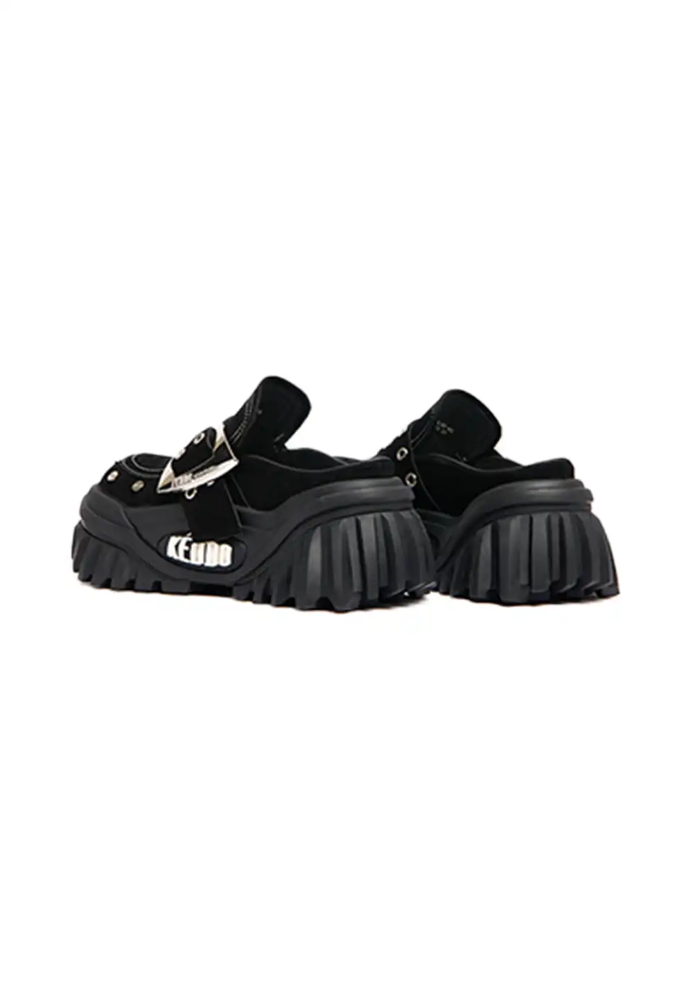 KEDDO│Studded Keyboard-Inspired Chunky Platform Shoes