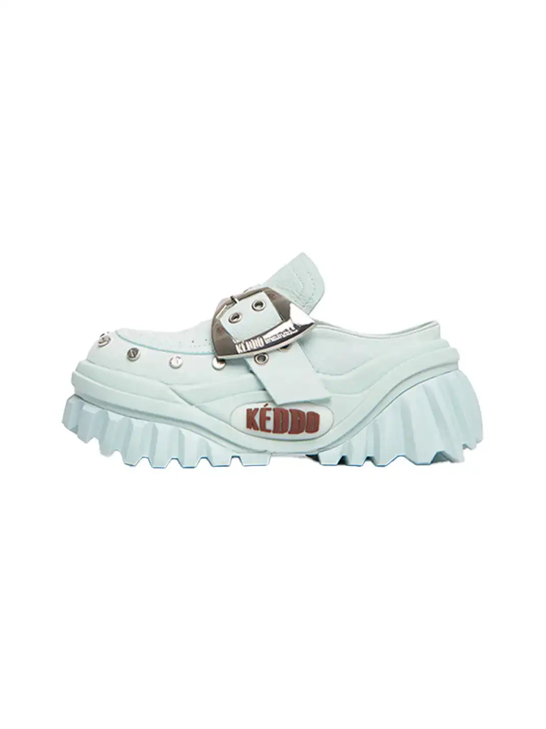 KEDDO│Studded Keyboard-Inspired Chunky Platform Shoes