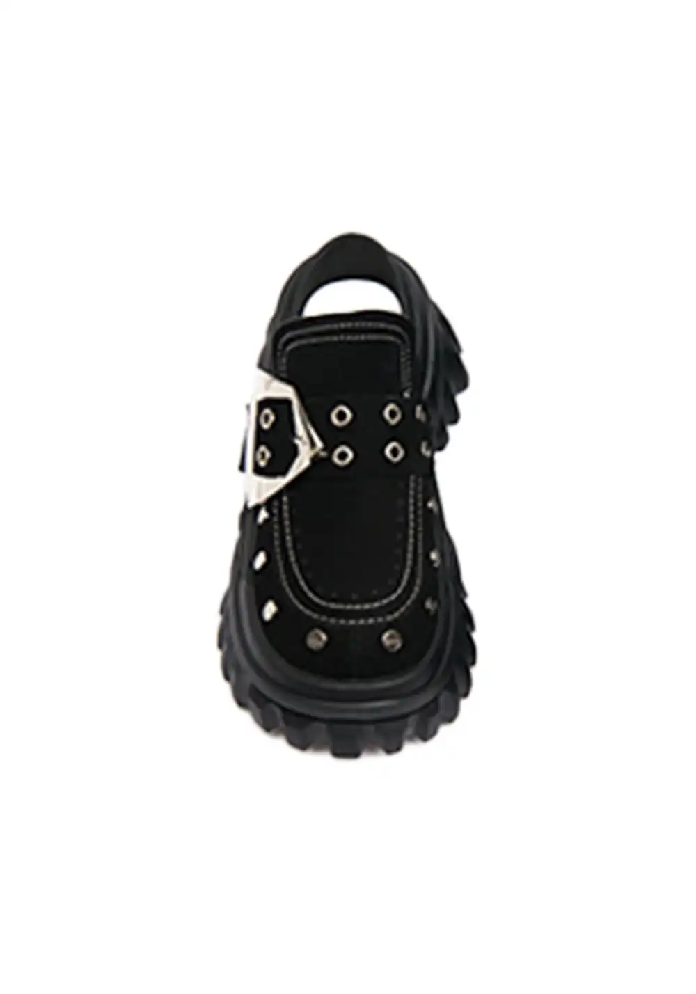 KEDDO│Studded Keyboard-Inspired Chunky Platform Shoes