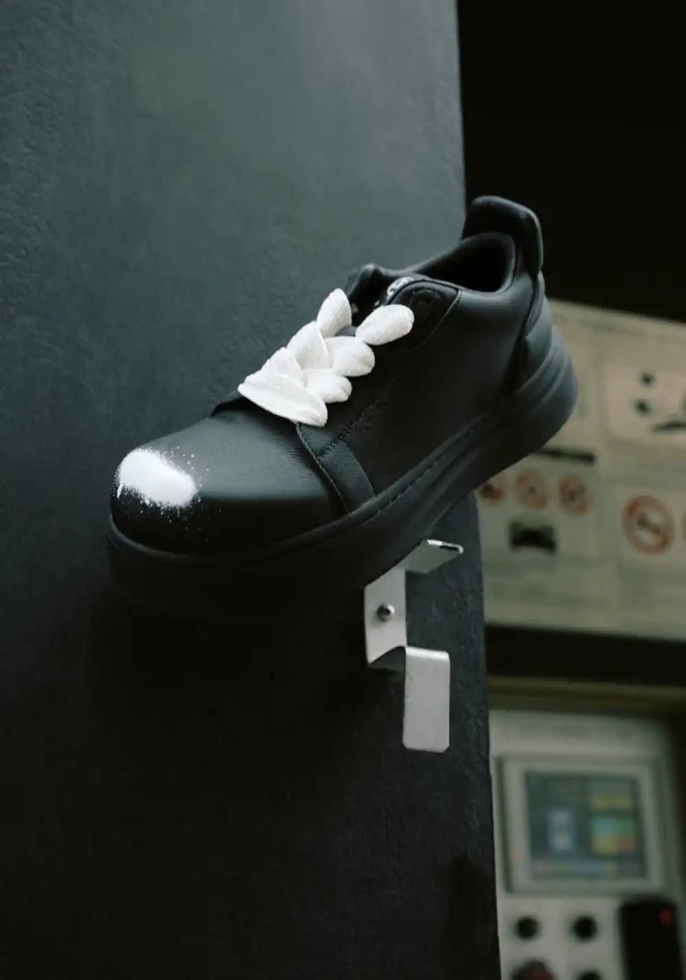 LeStream | Spray-Painted Chunky Derby Shoes